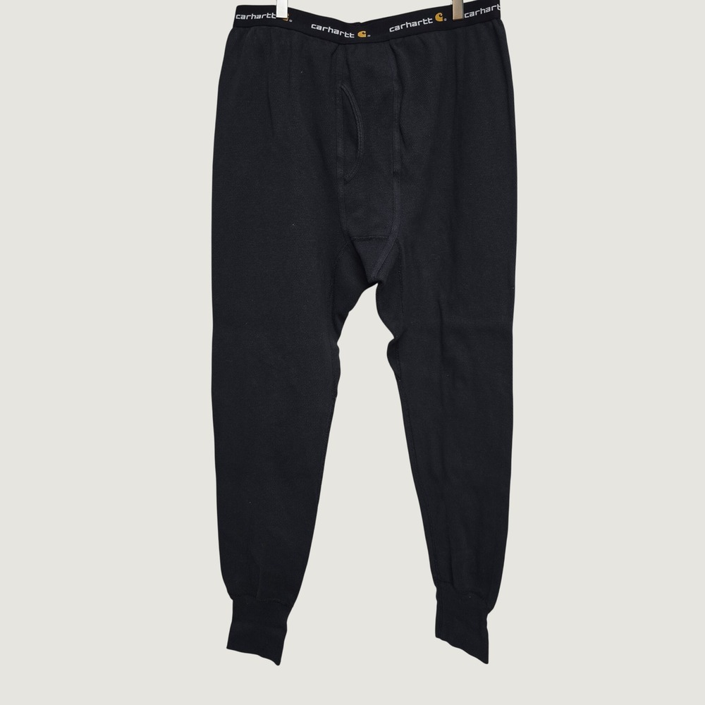 Carhartt Thermal Long Johns Mens XL Black Waffle Knit Base Layer Gorpcore
